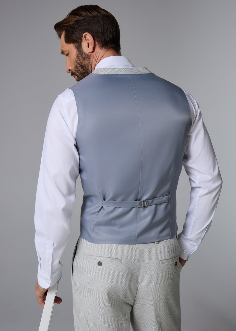 Taylor & Wright Elwood Grey Check Waistcoat