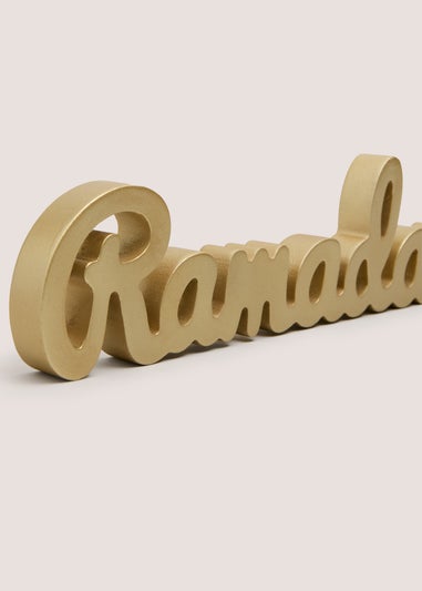 Gold Ramadan Standing Sign