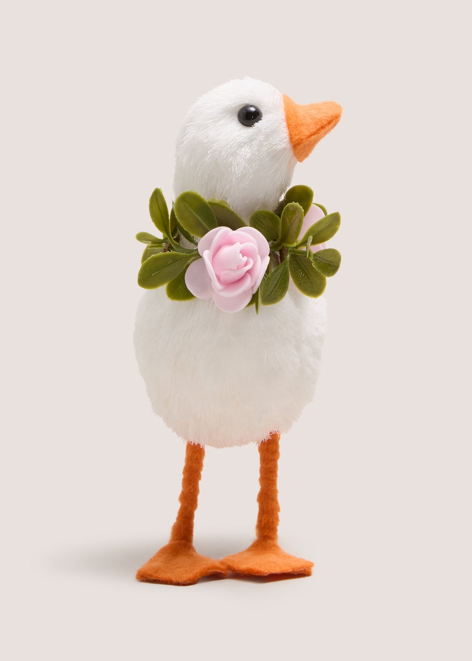 White Flowered Goose Decoration