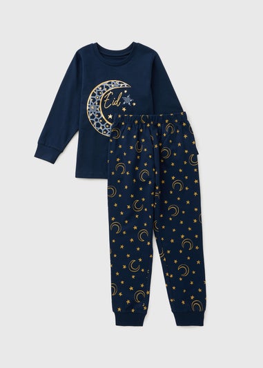 Boys Navy Eid Matching Family Pyjama Set (1-13yrs)