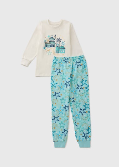 Boys Blue Eid Pyjama Sets (1-13yrs)