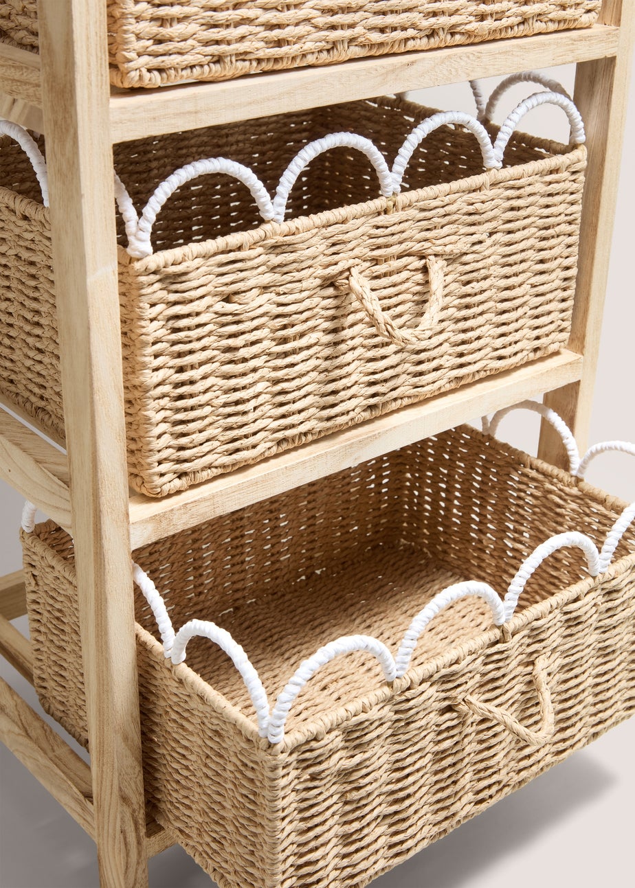 Wood Scallop Drawers