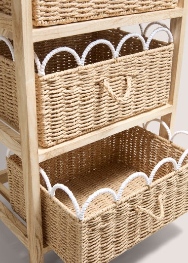 Wood Scallop Drawers