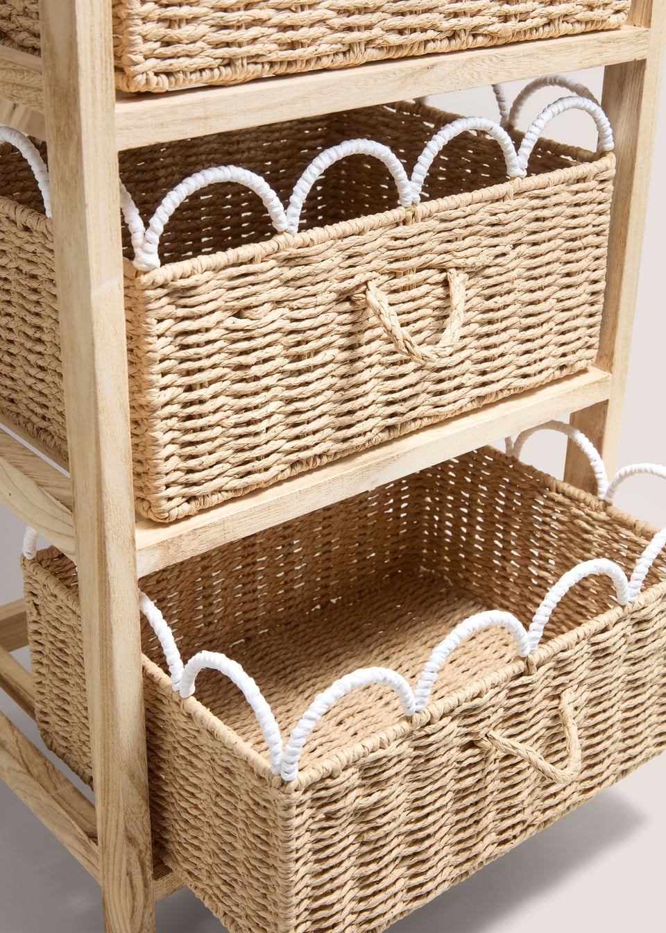 Wood Scallop Drawers