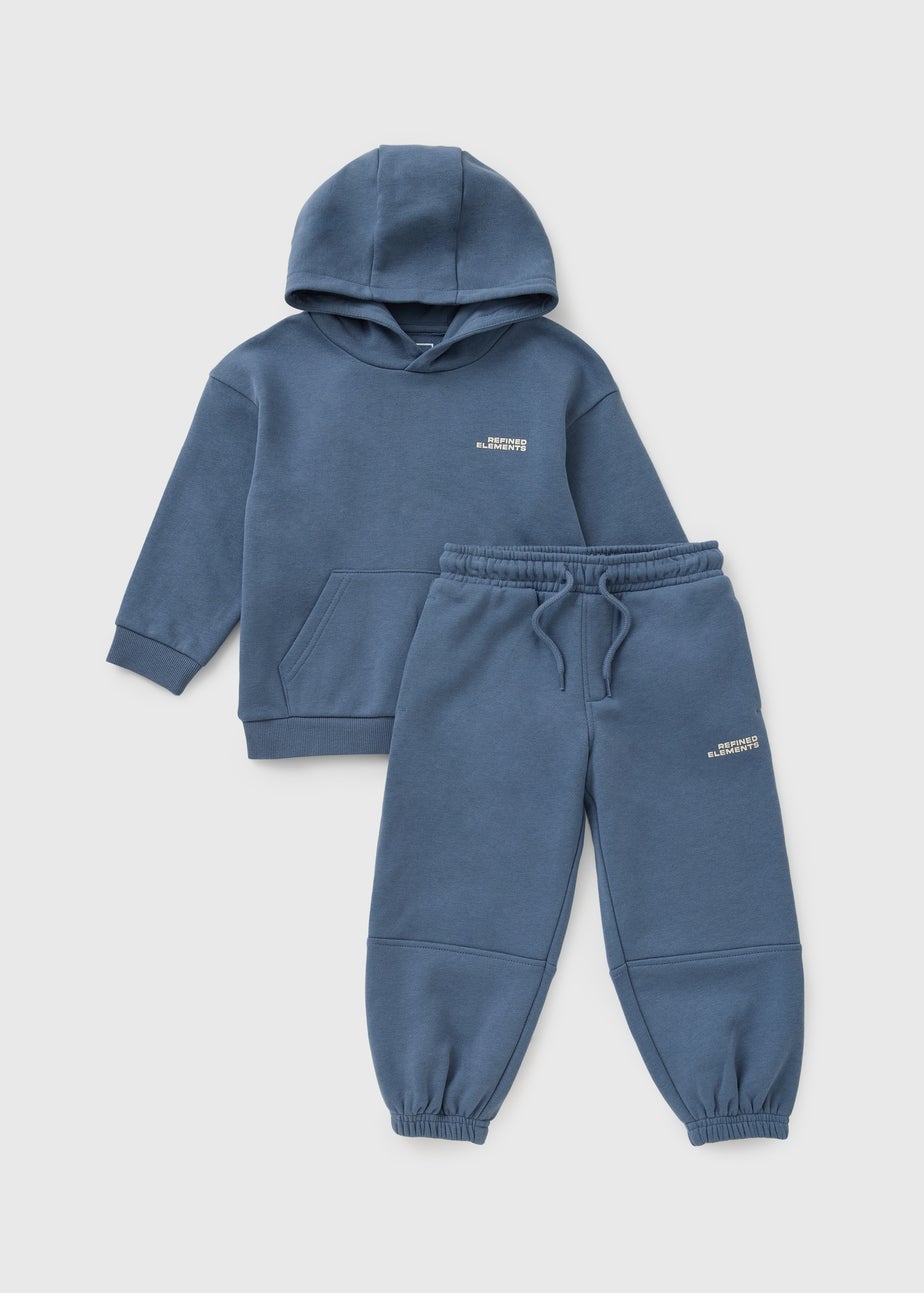 Boys Blue Balloon Sweatshirt & Jogging Bottoms Set (1-7yrs)