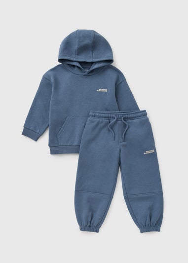 Boys Blue Balloon Sweatshirt & Jogging Bottoms Set (1-7yrs)