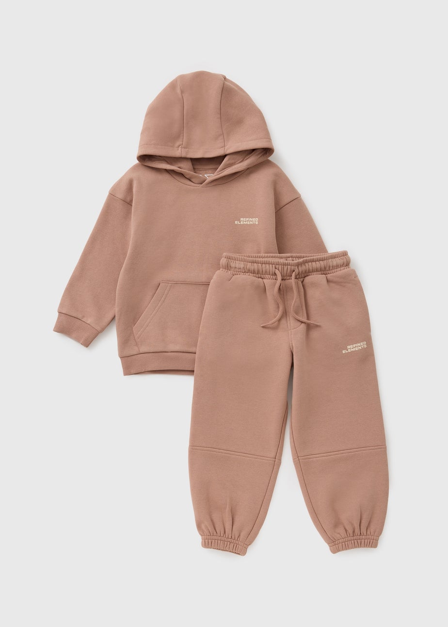 Boys Terracotta Balloon Sweatshirt & Jogging Bottom Set (1-7yrs)