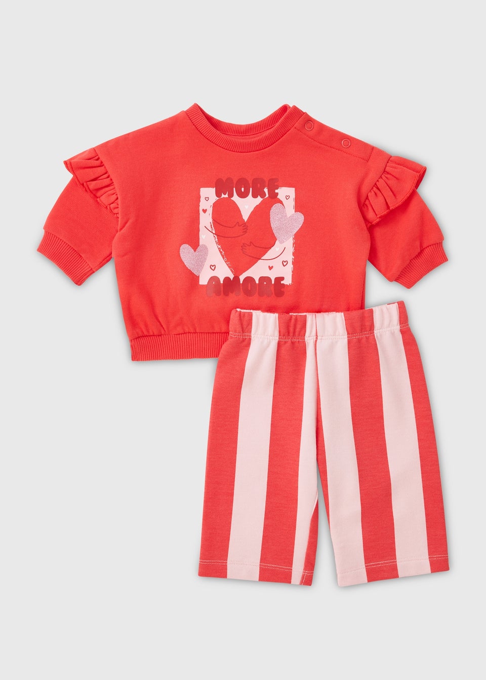 Baby Red More Amore Sweatshirt & Trouser Set (Newborn-23mths)