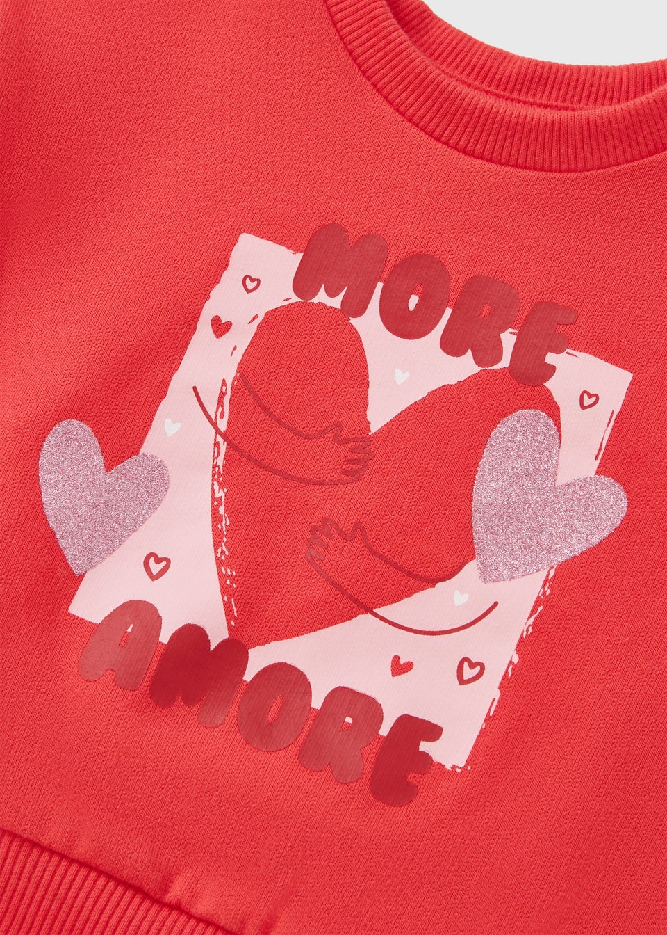 Baby Red More Amore Sweatshirt & Trouser Set (Newborn-23mths)