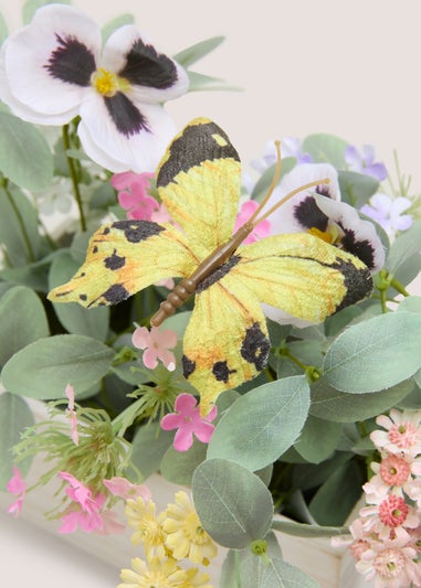 Butterfly Flower In Plant Box