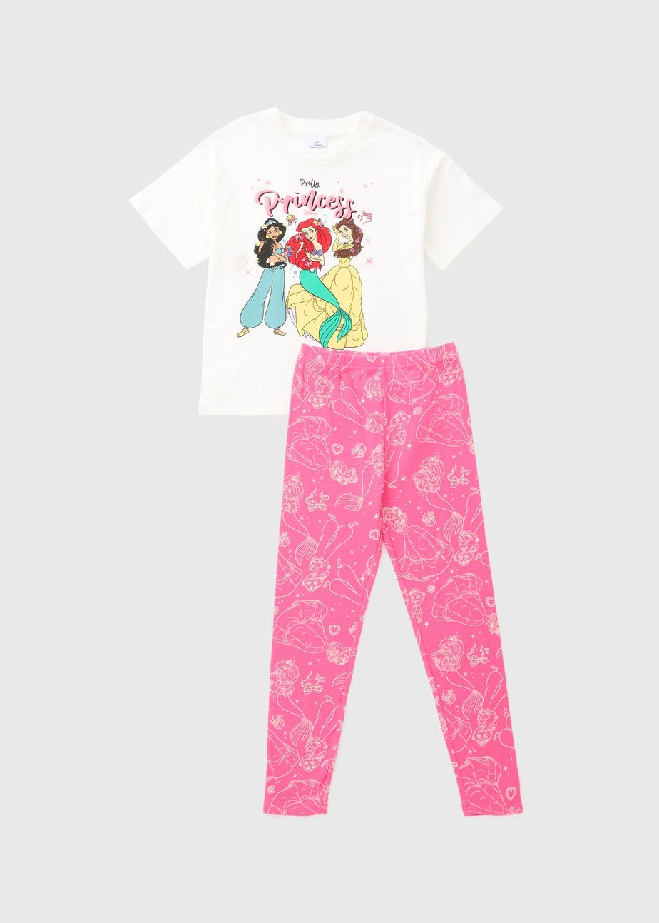 Disney Girls White Princess Pyjama Set (3-9yrs)