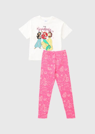 Disney Girls White Princess Pyjama Set (3-9yrs)
