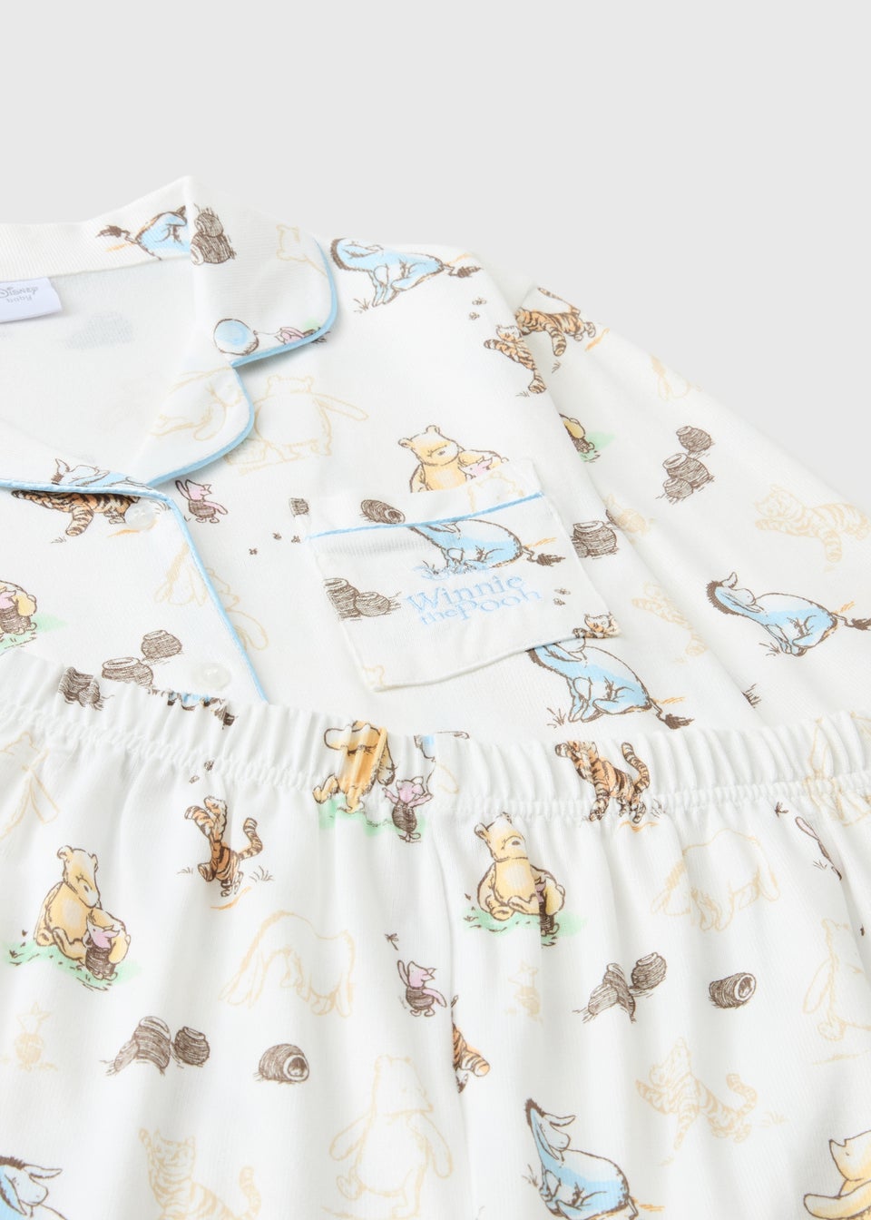 Disney Kids Cream Winnie The Pooh Pyjama Set (1-13yrs)