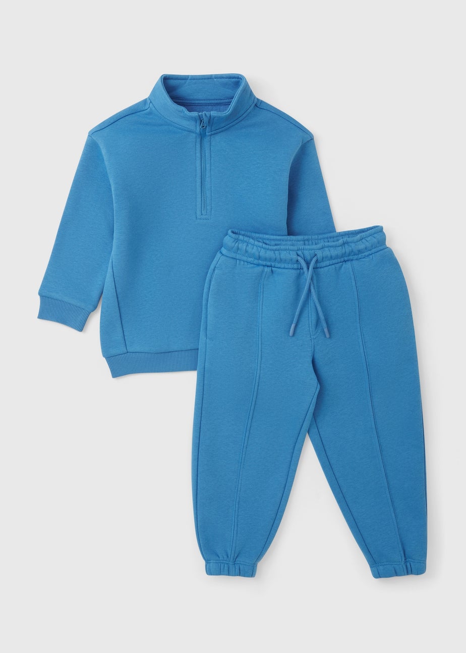 Boys Blue Sweatshirt & Jogging Bottom Set (1-7yrs)