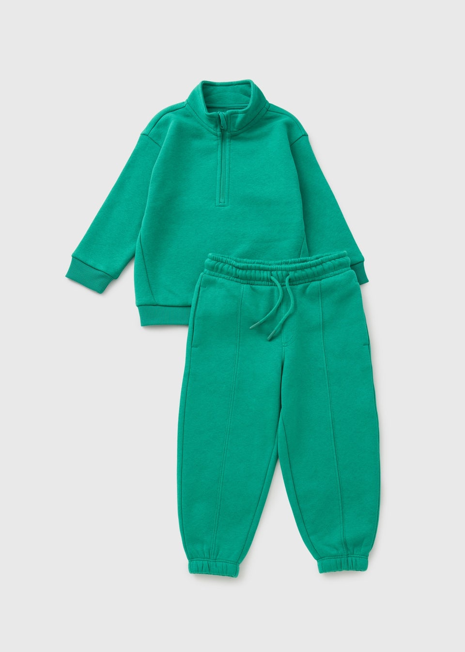 Boys Green Funnel Neck Sweatshirt & Jogging Bottom Set (1-7yrs)