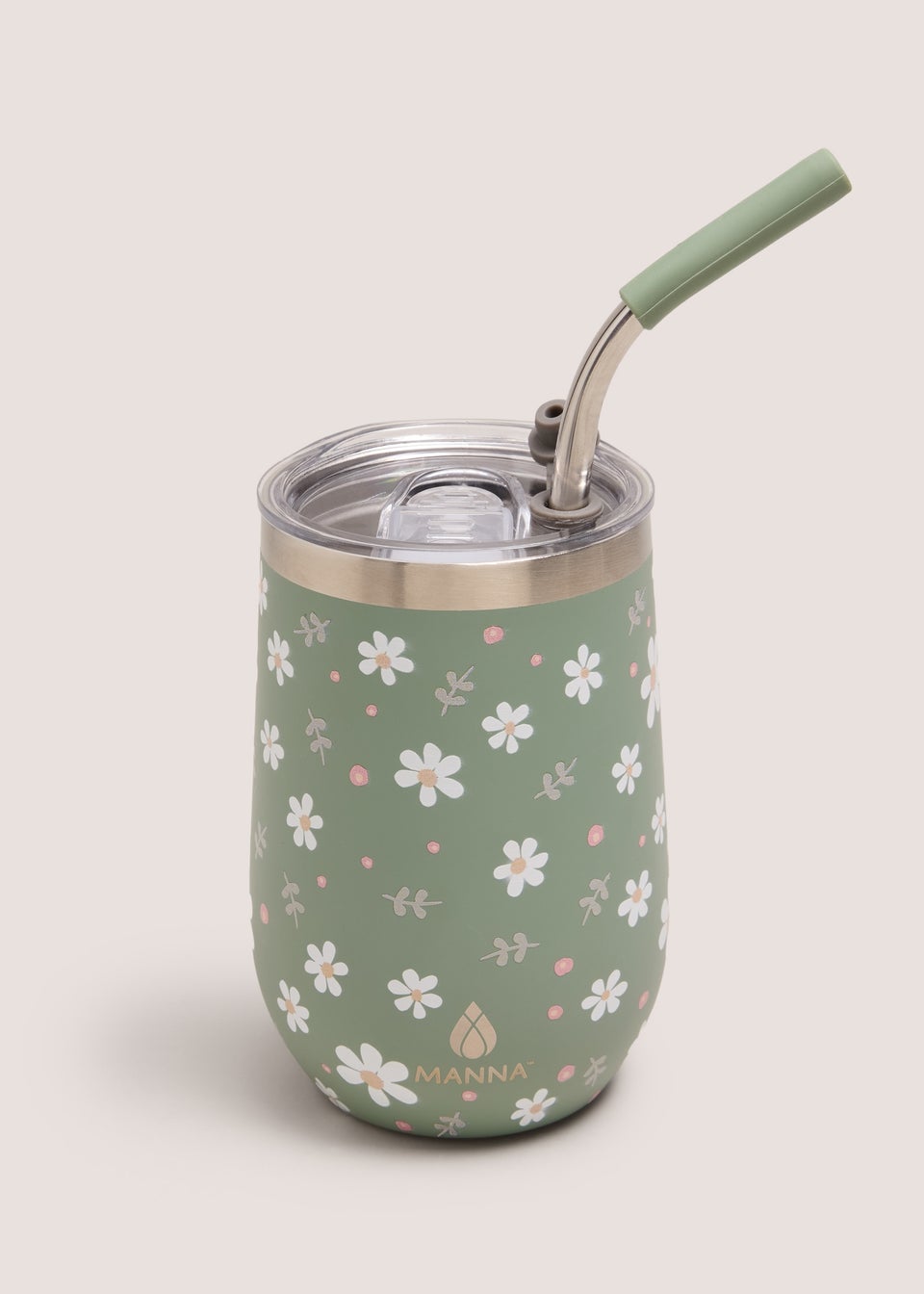 Green Flower Wine Tumbler
