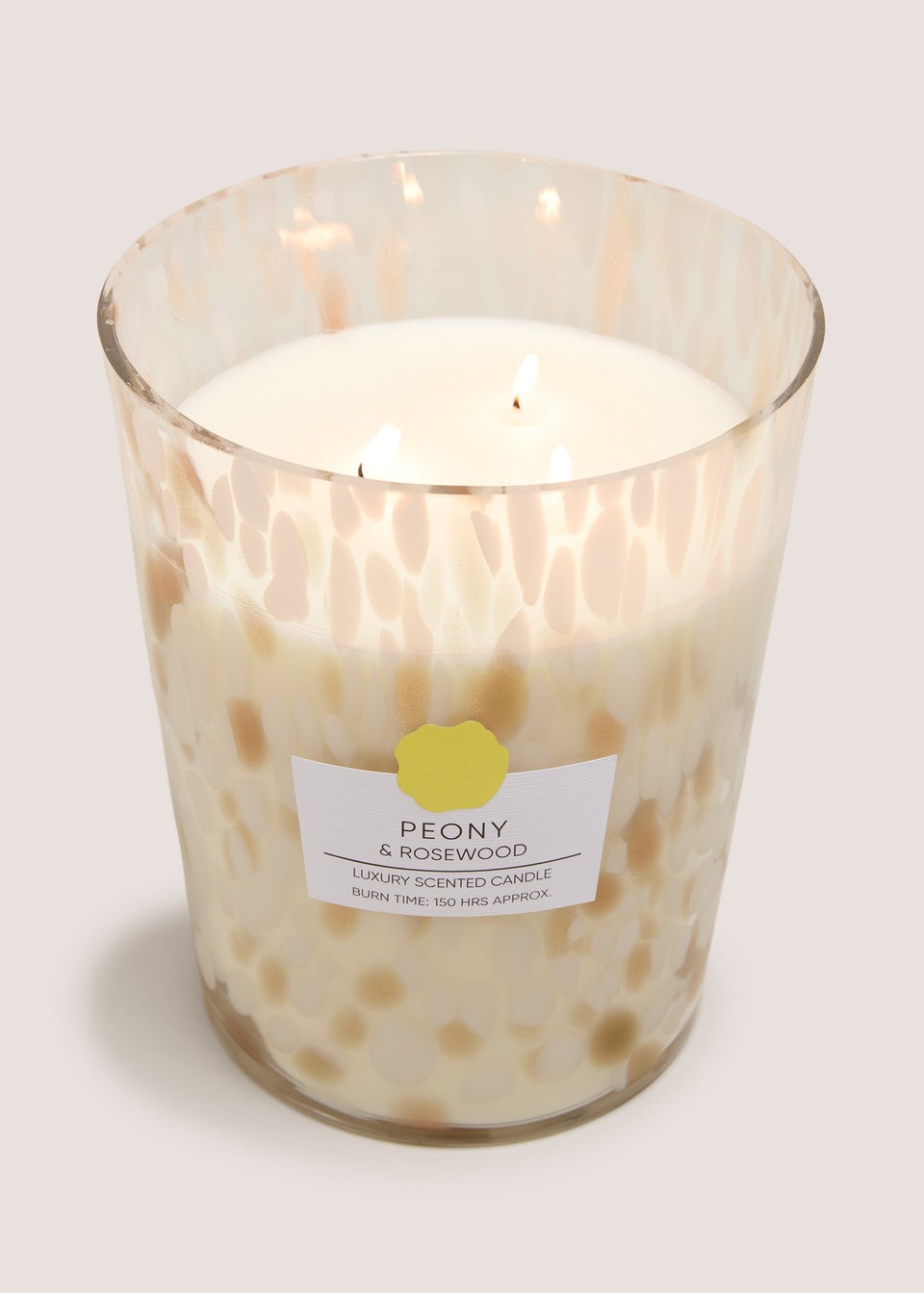 Cream Peony & Rosewood Confetti Large Candle