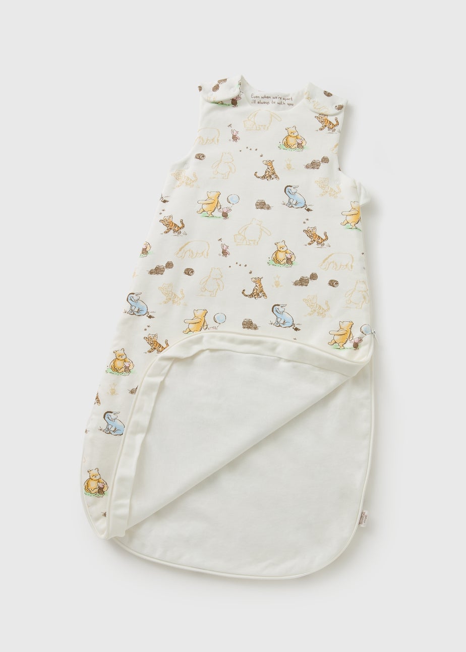 Baby Cream Winnie The Pooh Sleepbag (Newborn-23mths)