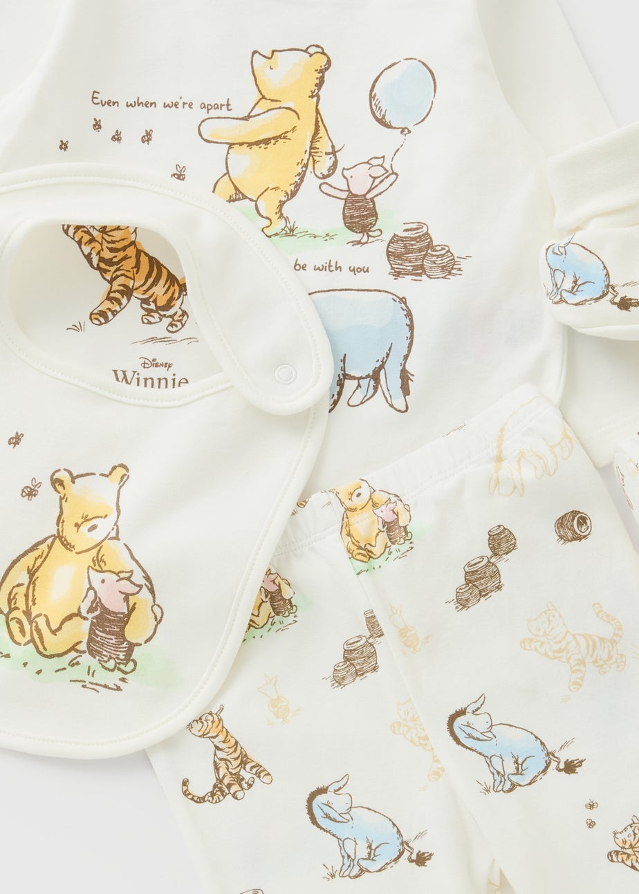 4 Piece Baby Cream Winnie The Pooh Gift Set (Newborn-12mths)