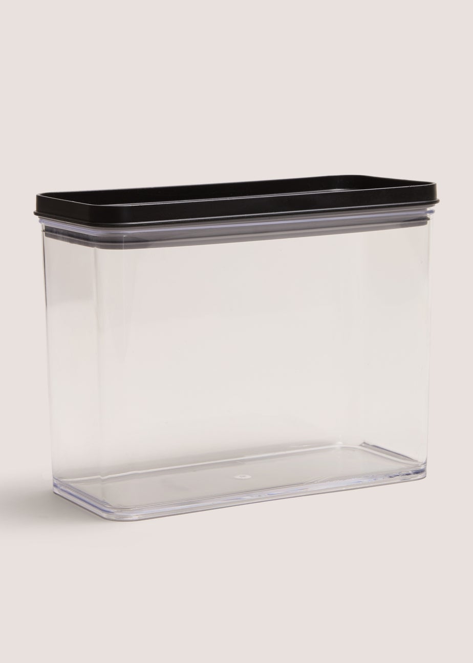 Black Wide Storage Jar