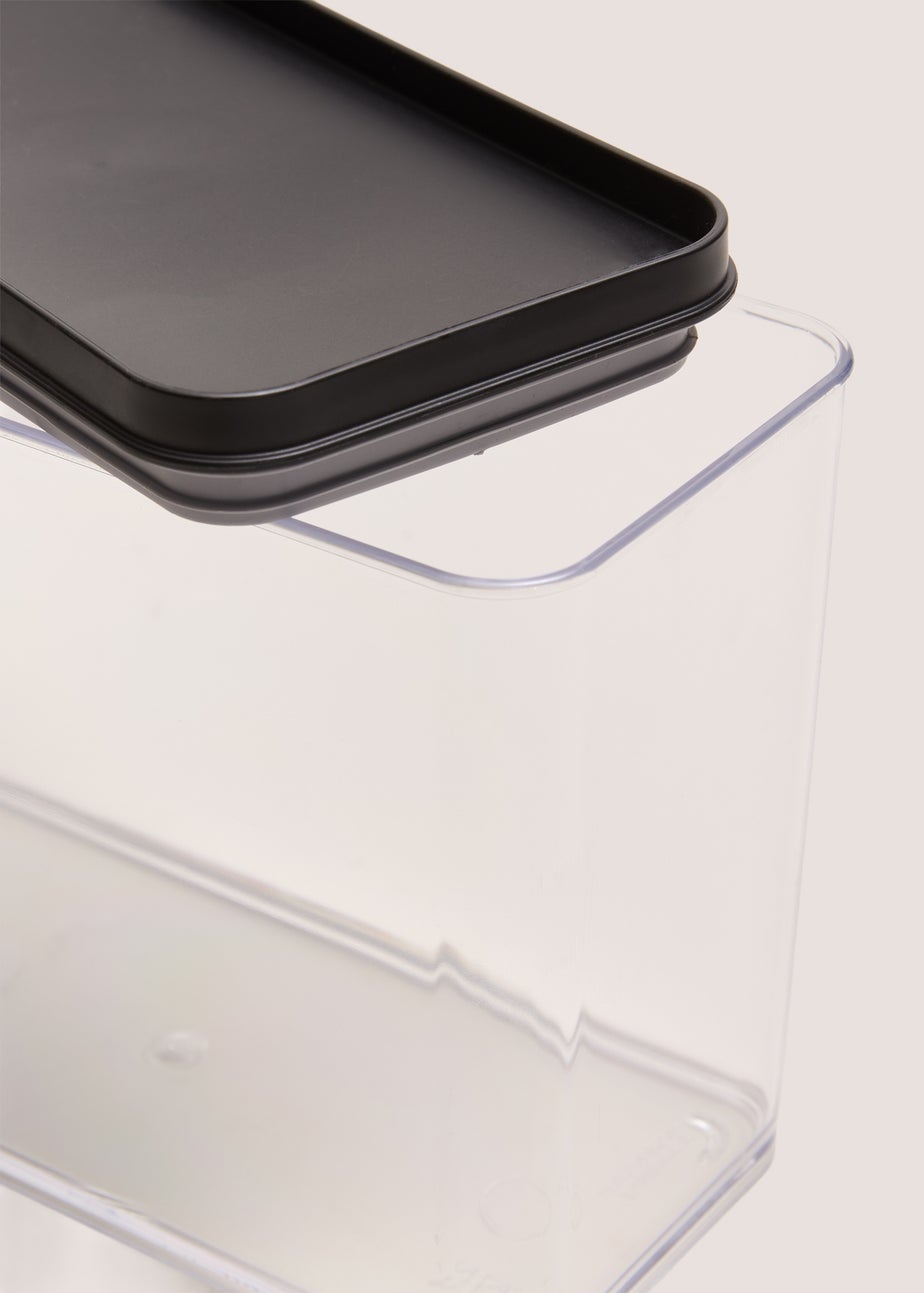 Black Wide Storage Jar