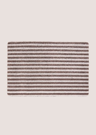 Brown Stripe Door Mat