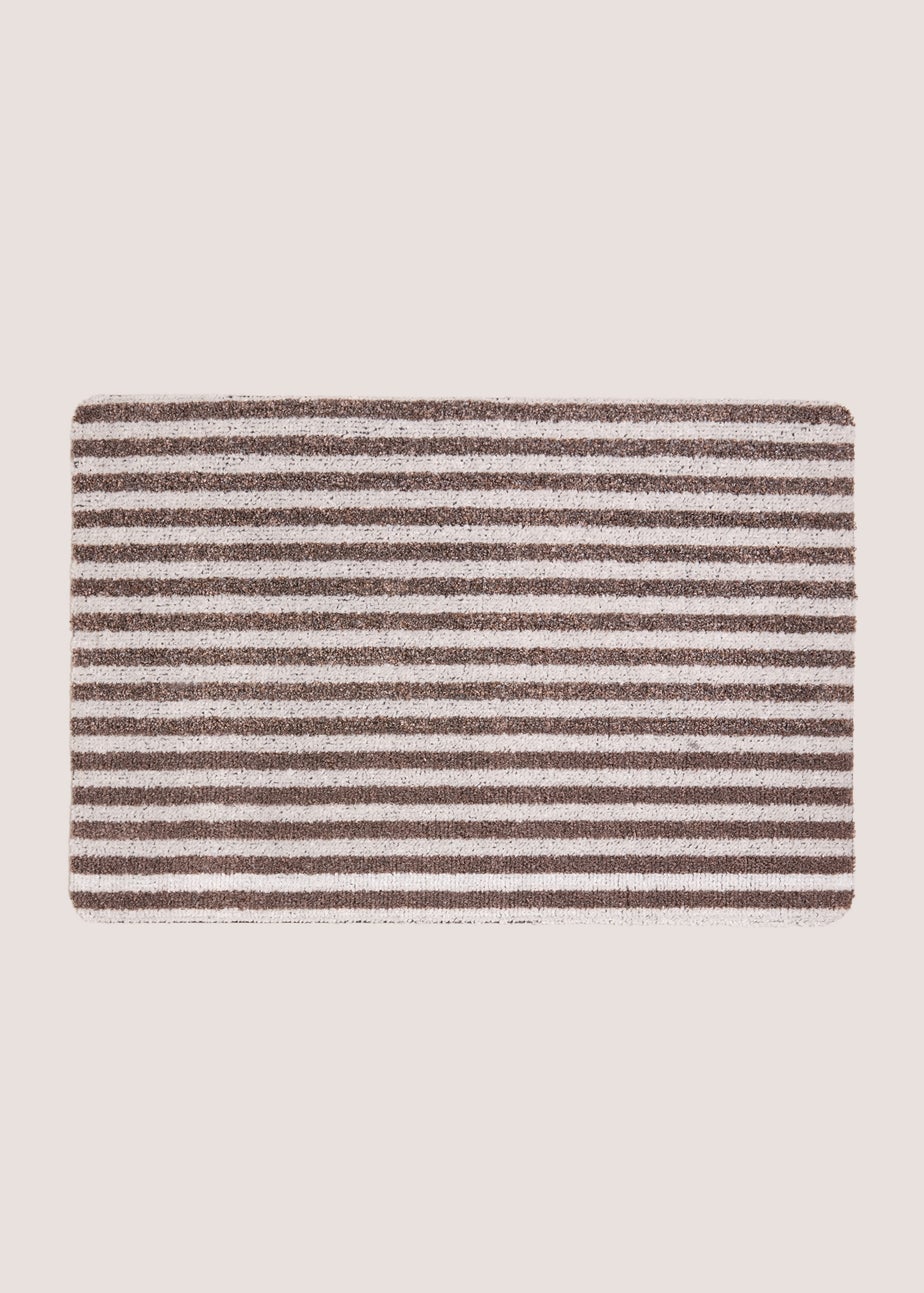 Brown Stripe Door Mat