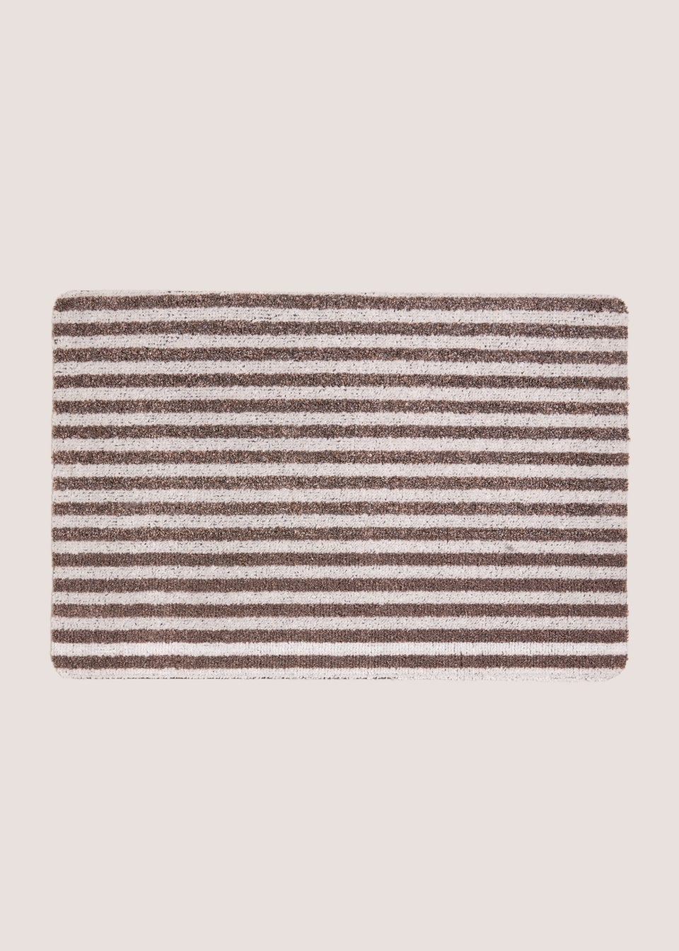 Brown Stripe Door Mat