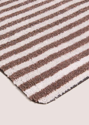 Brown Stripe Door Mat