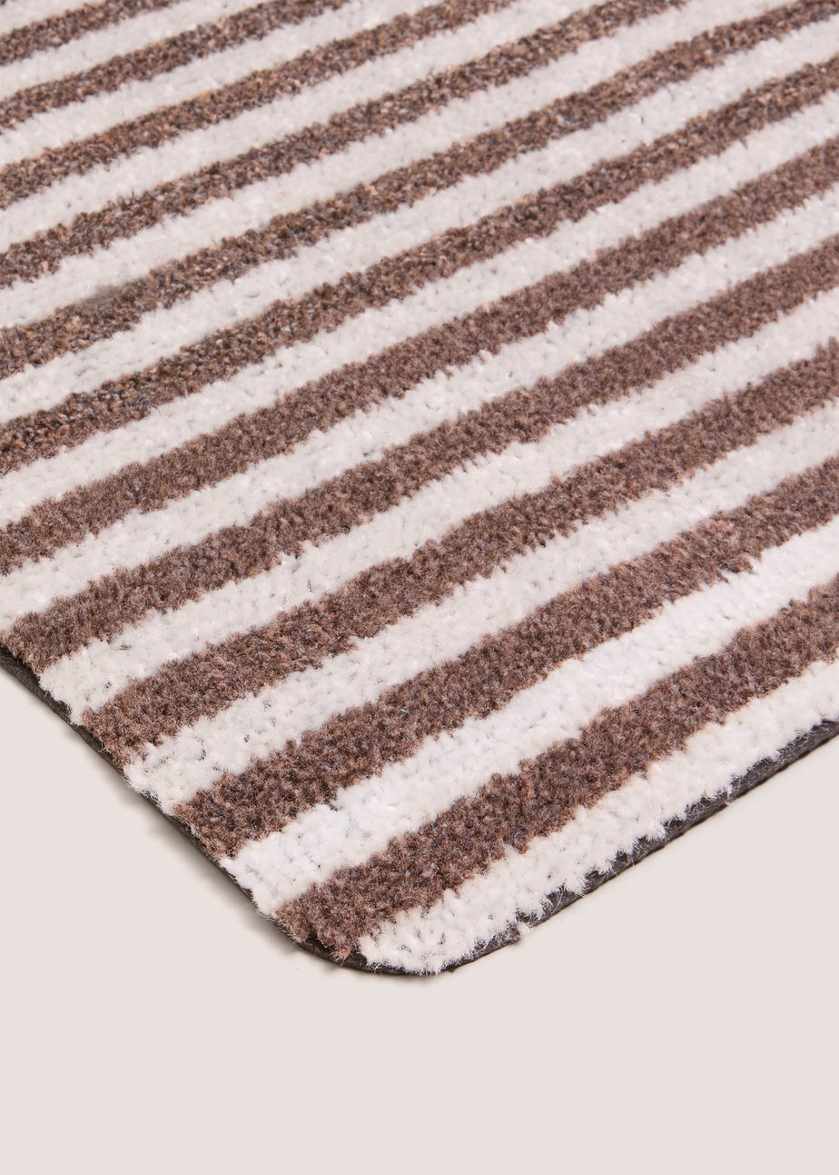 Brown Stripe Door Mat