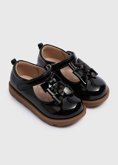 Girls Black T Bar Shoes (Younger 4-12)