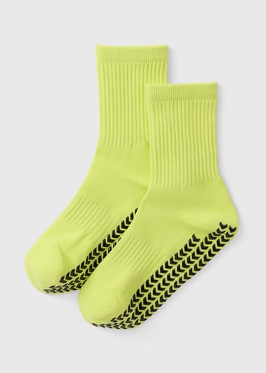 Boys Neon Football Grippy Socks (Younger 6-Older 6.5)