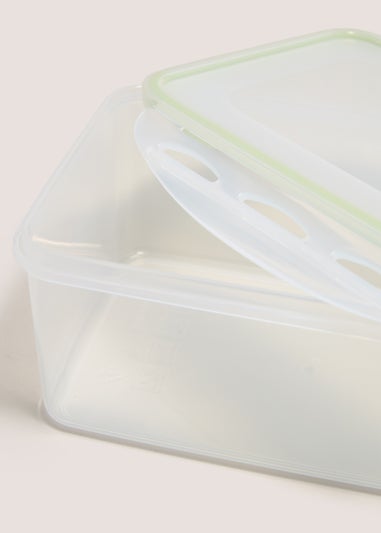 3 Piece Rectangle Clip Lock Containers