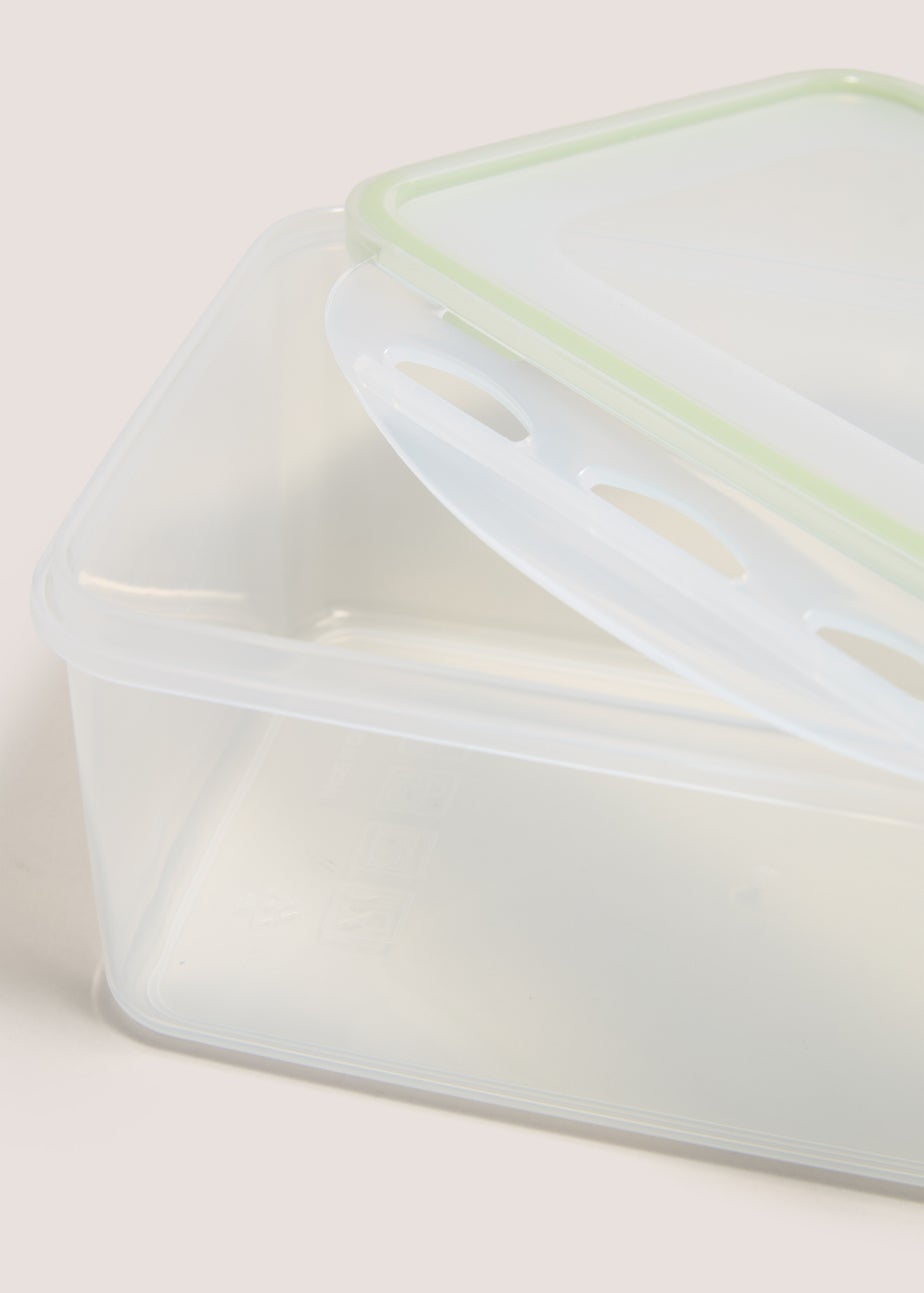3 Piece Rectangle Clip Lock Containers