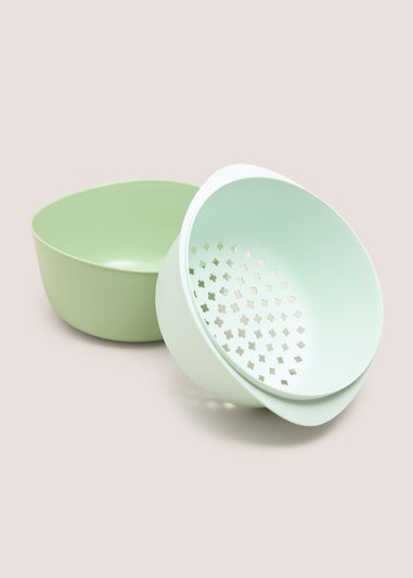 Green Colander Bowl
