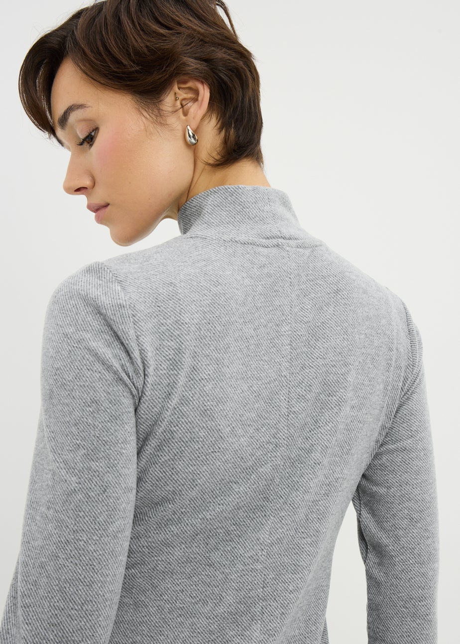 Papaya Petite Grey Tie Jersey Midi Dress