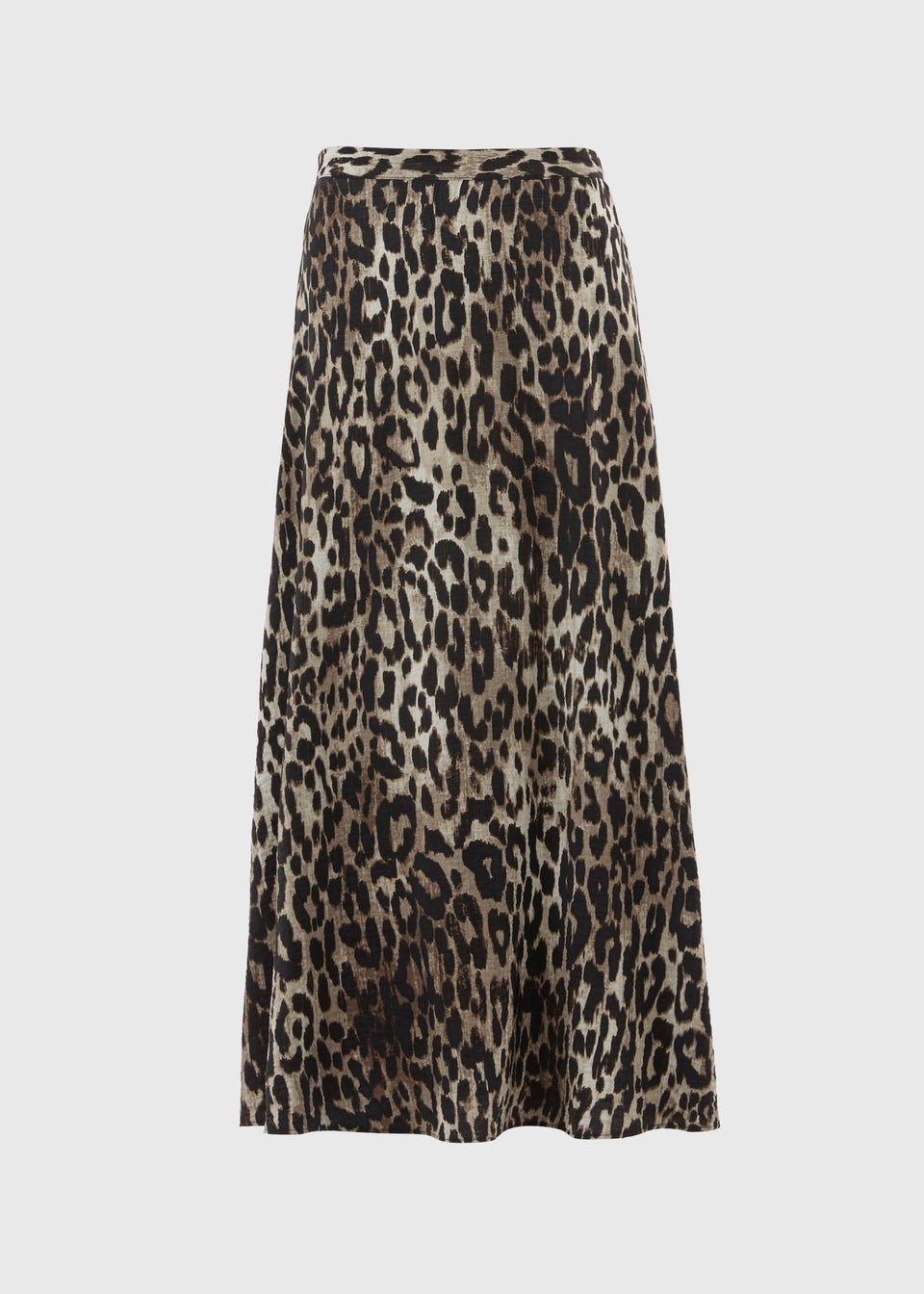 Papaya Petite Brown Leopard Print Co Ord Midaxi Skirt