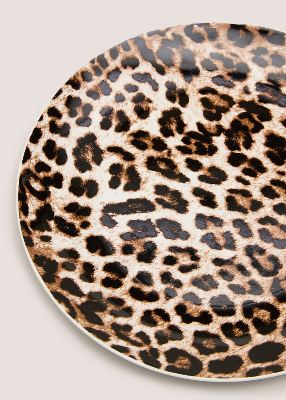 Leopard Print Dinner Plate