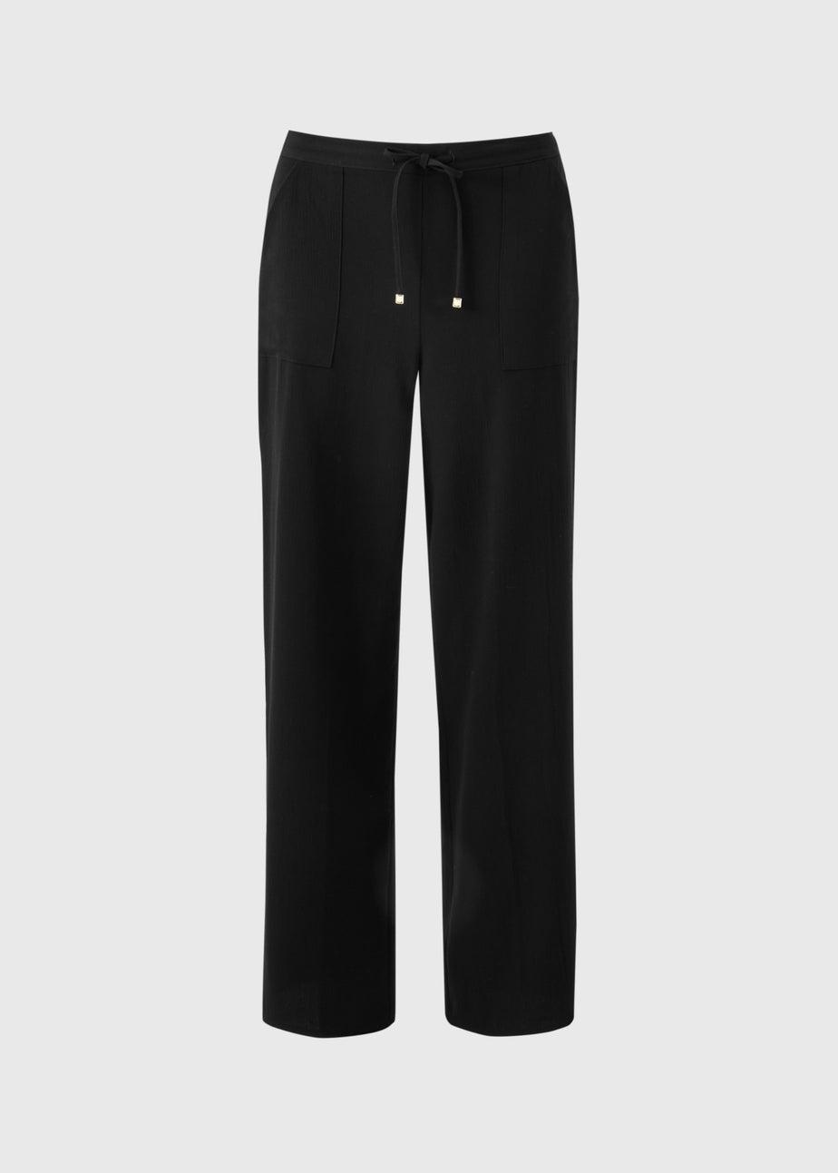 Black Straight Leg Trousers