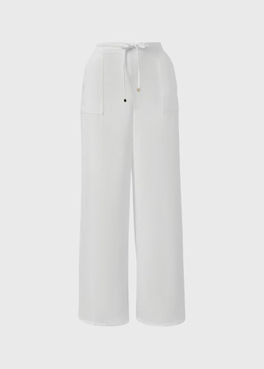 White Full Length Clipper Trousers