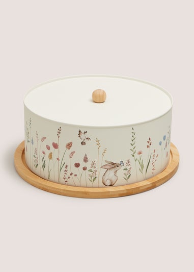 Rabbit Print Cake Tin