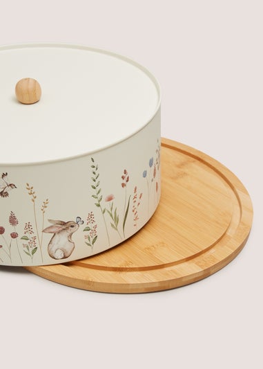 Rabbit Print Cake Tin