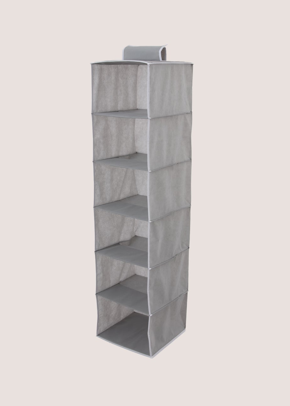 Grey Hanging Wardrobe Organiser