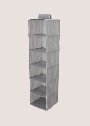 Grey Hanging Wardrobe Organiser