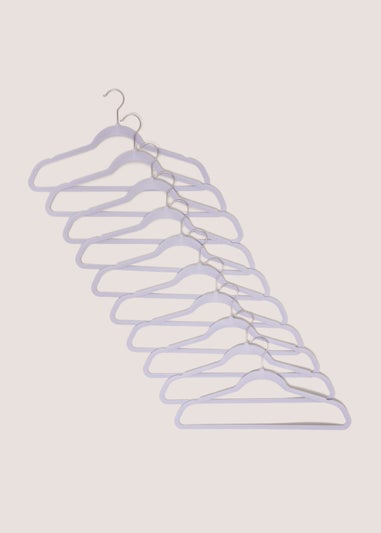 30 Pack Blue Flocked Hangers