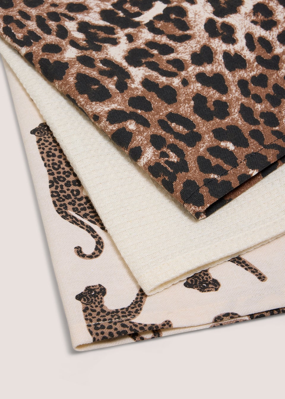 3 Pack Leopard Tea Towels