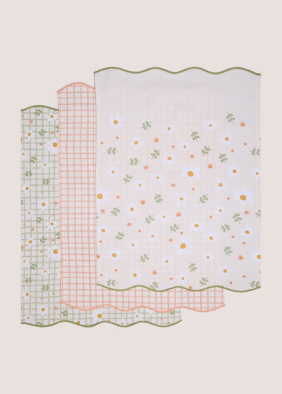 3 Pack Multicolour Spring Tea Towels