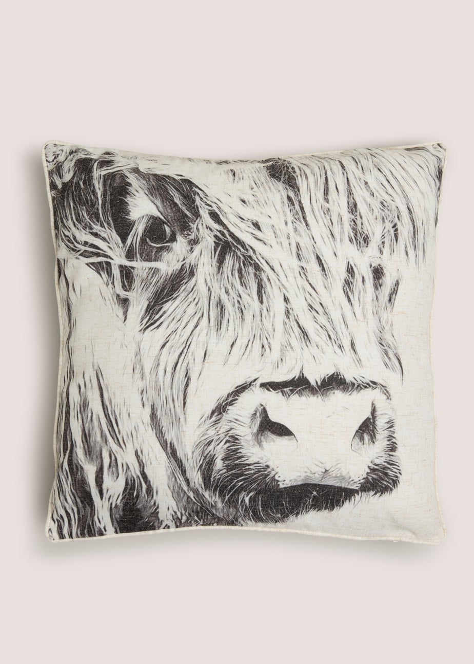 Highland Cow Printed Cushion