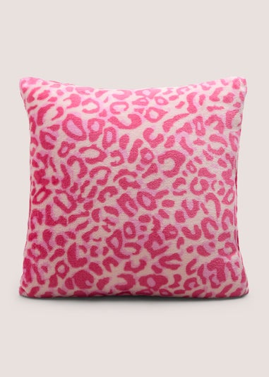 Pink Leopard Cushion