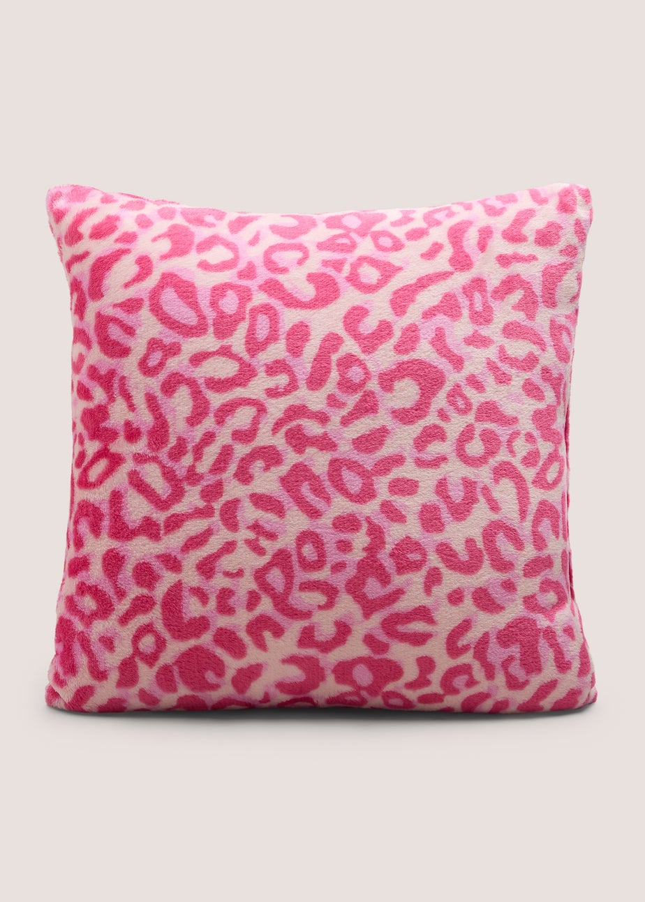 Pink Leopard Cushion